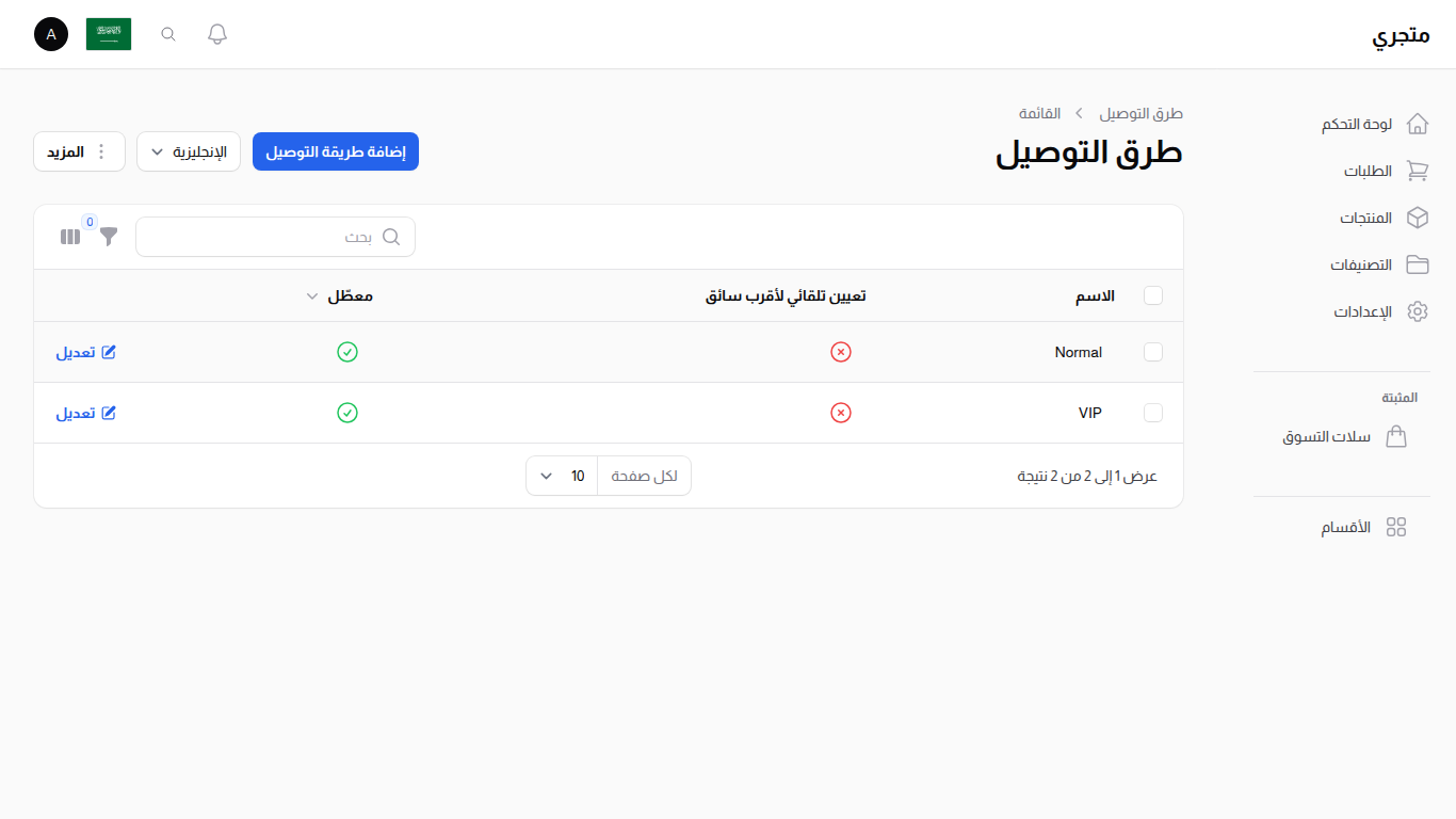 طرق التوصيل