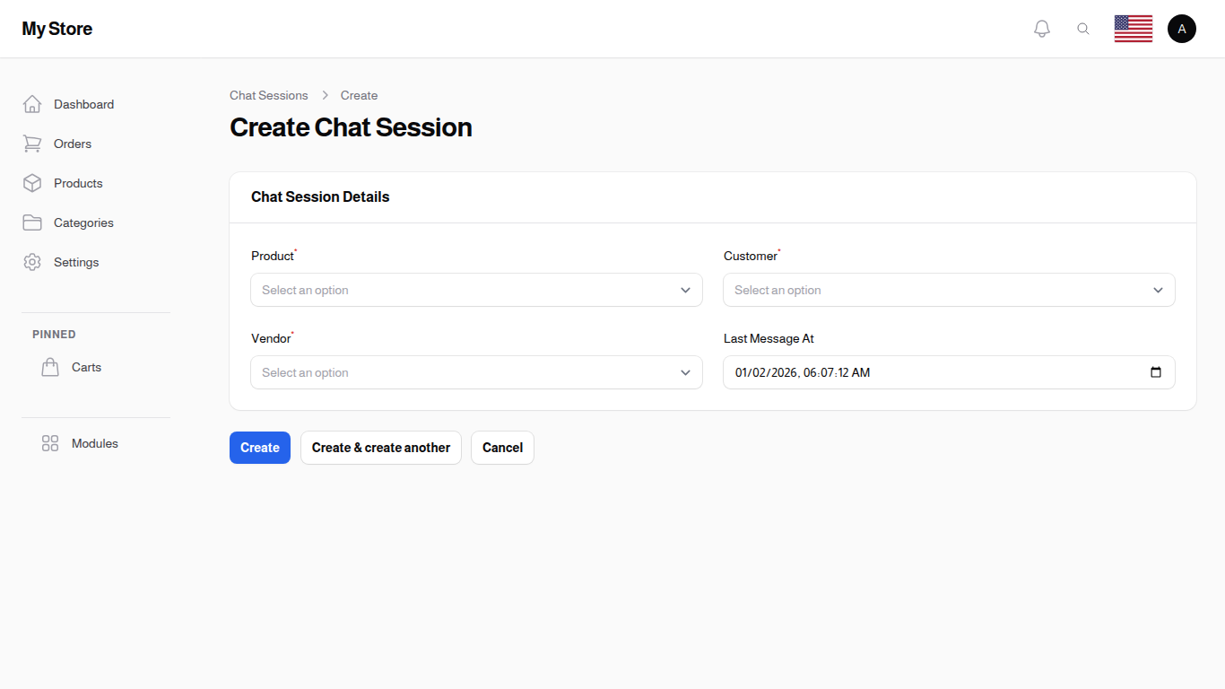 Create Chat Session