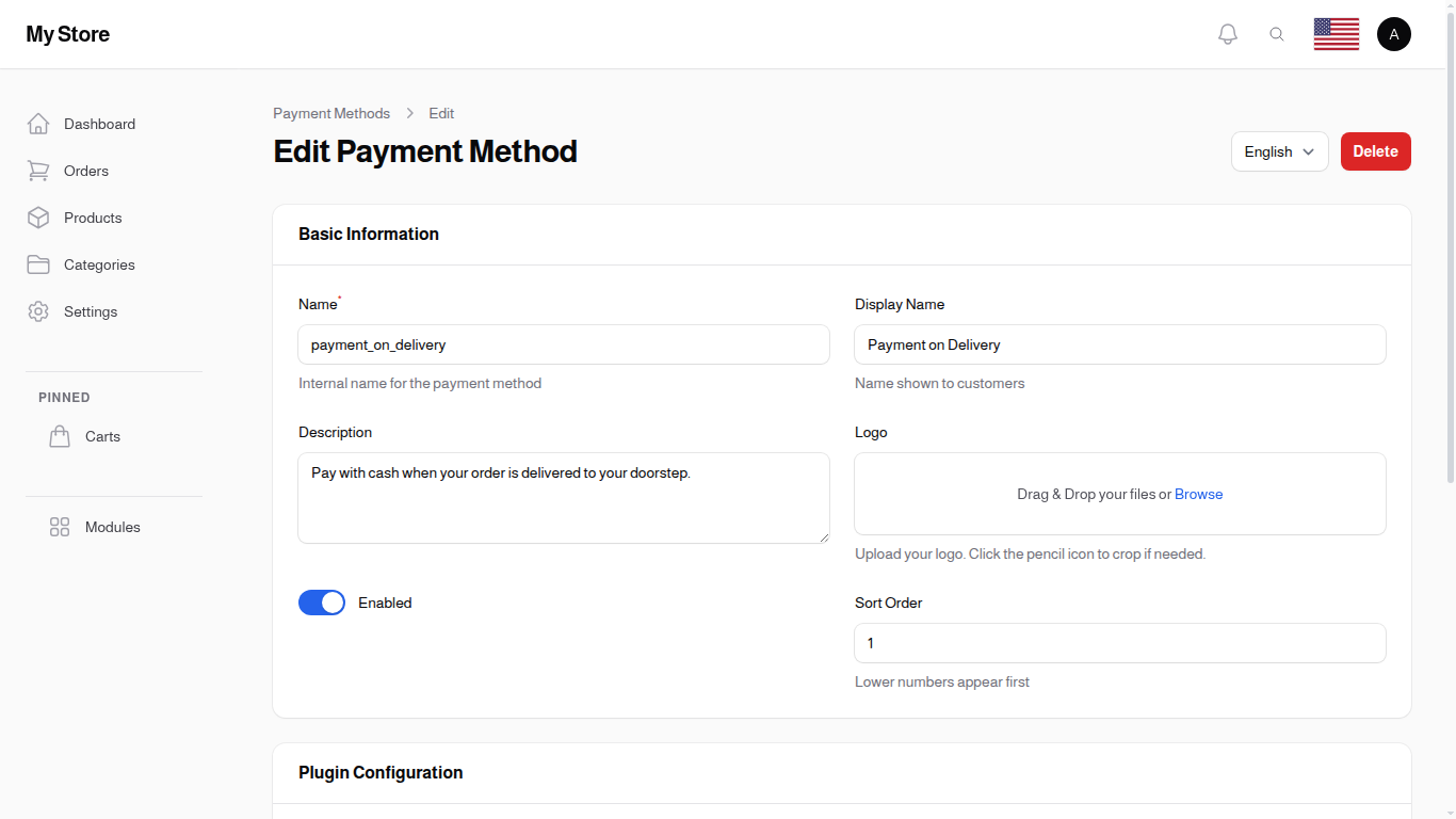 Edit Payment Method